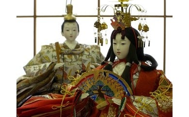 伝統工芸士 蘇童のひな人形『京七番 新古今雛 京刺繍』親王飾り