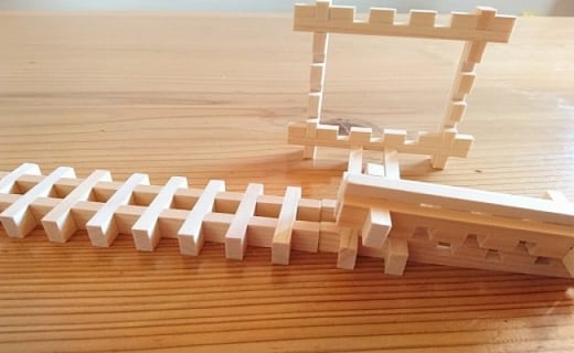 【Let's 木育！】組子deパズル　ミックス54ピース