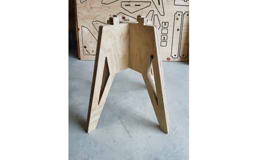 Plywood Small Table 組み立て式 合板 テーブル 机 DIY