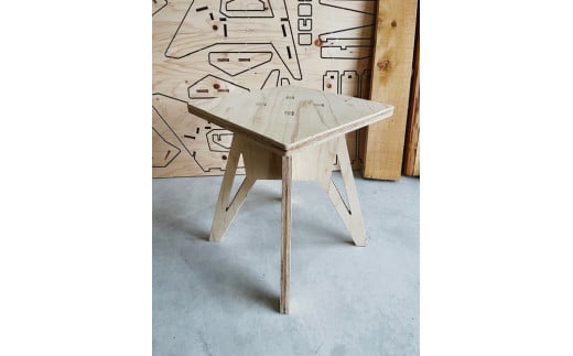 Plywood Small Table 組み立て式 合板 テーブル 机 DIY