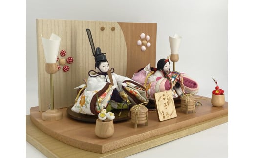 伝統工芸士 蘇童の ひな人形『手まり雛 ころろ ショコラ＆ベリー』 匠の技 親王飾り