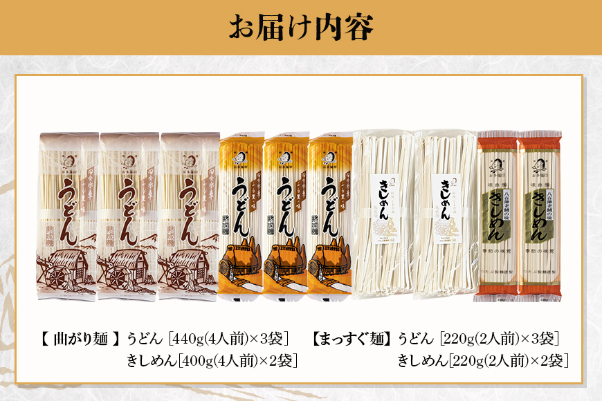 うどん・きしめん堪能セット 10袋(30食分) 島田麺 乾麺 常備食 保存食