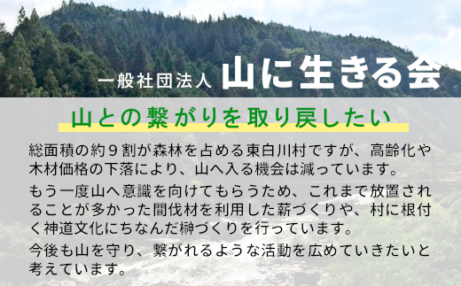 焚付用 薪 針葉樹中割 約16kg ( 約8kg×2箱 ) スギ ヒノキ 薪ストーブ アウトドア キャンプ 焚火 暖炉 雑貨 日用品 東白川村