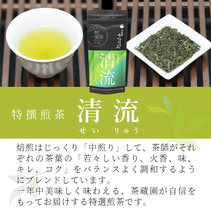 茶蔵園 春摘み煎茶セット (5袋入) 日本茶 煎茶 お茶 茶 白川茶 美濃白川茶 高級煎茶