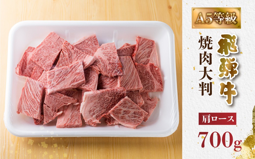  飛騨牛 A5等級 焼肉用 霜降り肉 700g 大判 訳あり 焼き肉 BBQ 肉 牛肉 お肉 和牛 冷凍 霜降り 匠家 25000円 [S427] 