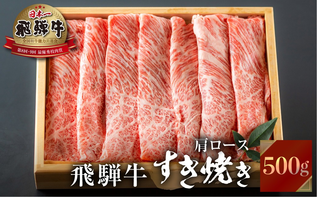 牛肉 飛騨牛 すき焼き用 霜降り肉 500g JAひだ [S101]