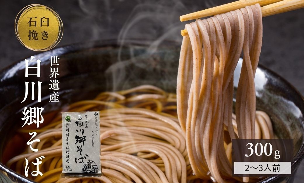 世界遺産白川郷そば 2〜3人前 300g 1袋 4000円 [S752]