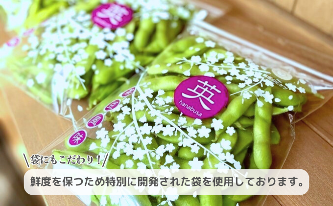 【生鮮】茶豆風味の枝豆「英」～はなぶさ～ 230g×6袋入り えだまめ 冷蔵 新鮮 採れたて 生野菜 おつまみ