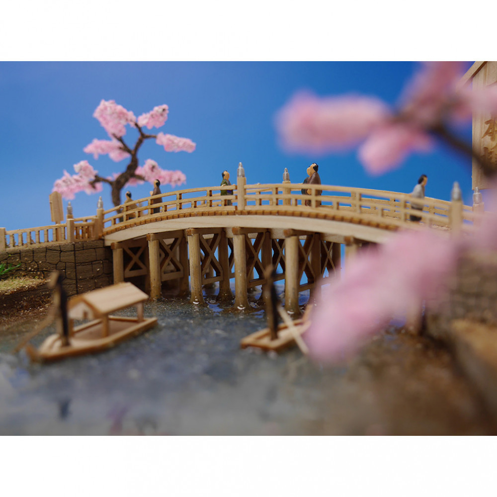 ウッディジョー　東海道五十三次シリーズ　日本橋　木製模型キット