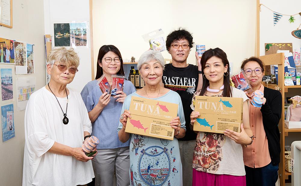 かもめ屋　ツナ缶 ライトツナ 食塩不使用水煮 48缶 (12缶×4箱) 国産 化学調味料不使用 増粘剤不使用 ツナ まぐろ マグロ 鮪 缶詰 水産物 静岡県 静岡