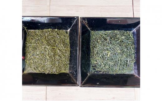 静岡 本山茶 2種 飲み比べセット（浅蒸し100g・深蒸し100g） オススメお茶【お茶 緑茶 茶葉 日本茶 静岡茶 静岡県産 】