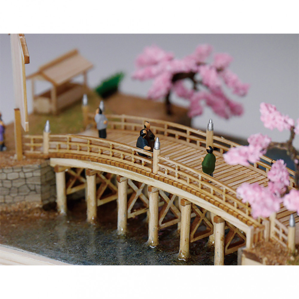 ウッディジョー　東海道五十三次シリーズ　日本橋　木製模型キット