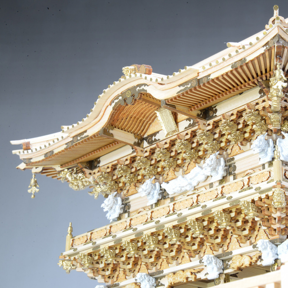 ウッディジョー　1/50　日光東照宮　陽明門　木製模型キット