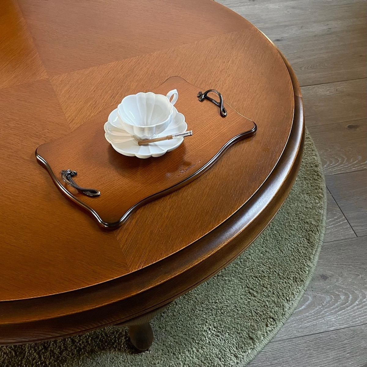 松永工房 Continue トレイ オフィシャル限定品 アンティークカラー クラシック エレガント インテリア アンティーク調家具 木製 木製プレート 木のお皿 テーブルウェア おうちカフェ