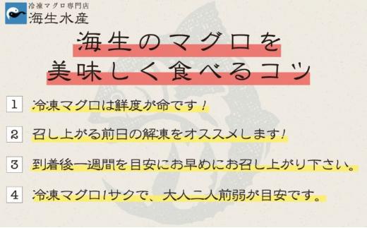 冷凍 鮪 メバチマグロ 味わいセット（とろ） 静岡市 天然 まぐろトロ マグロ 厳選 海生水産 海の幸