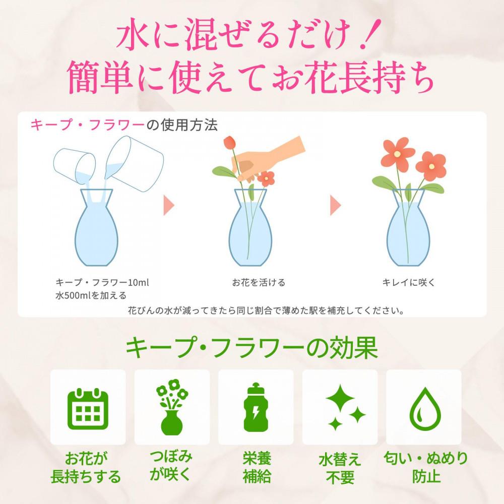 切花栄養剤キープフラワートータルケア３種セット