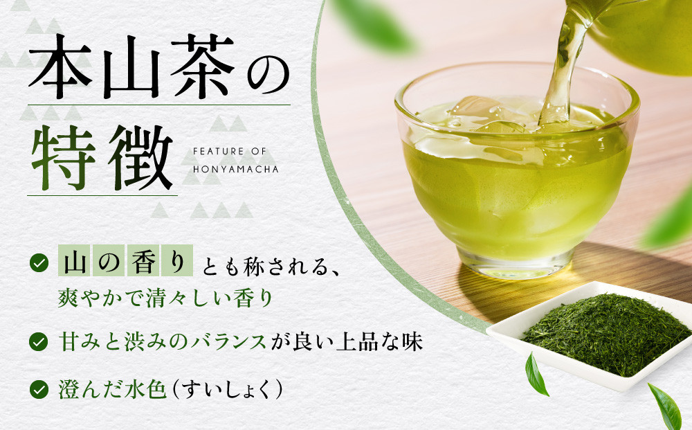 【訳あり】本山茶（ほんやまちゃ）200ｇ× 5本◆
