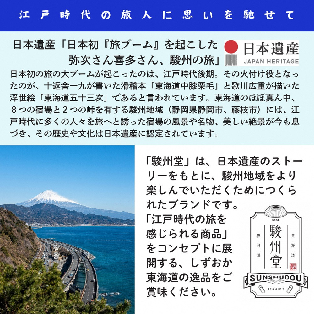 【駿州堂】「弥次さん喜多さん駿州の旅」逸品詰め合わせ(蒲原宿～府中宿)◇