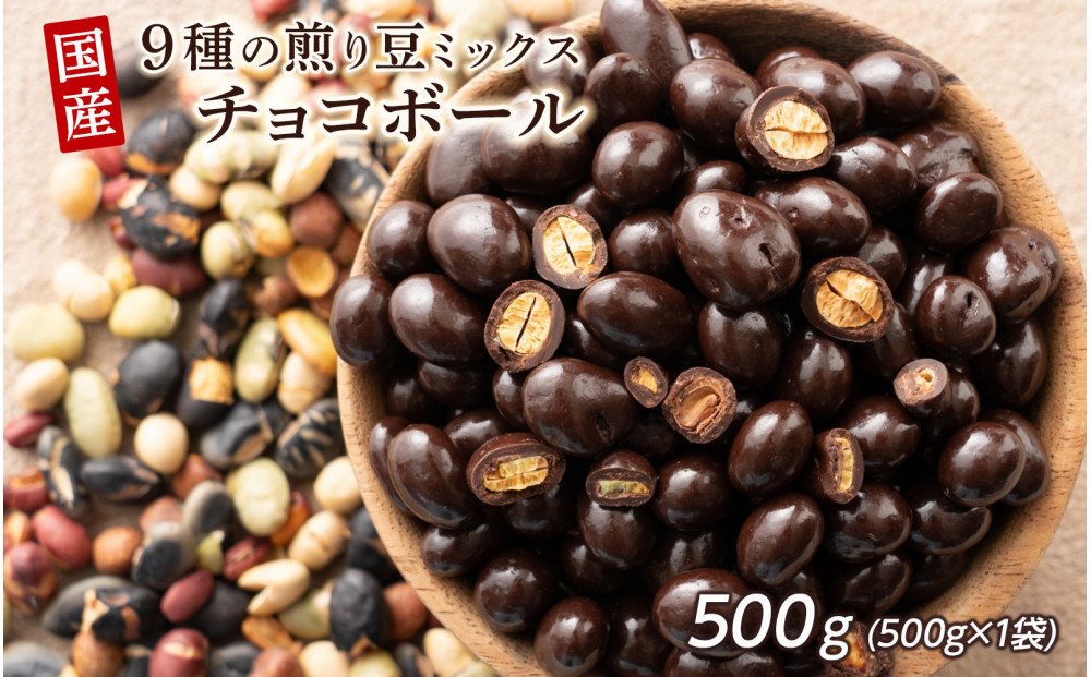 9種の煎豆ミックスチョコボール 500g(500g×1袋)