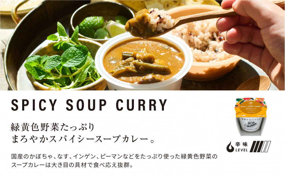 レンジで1分 野菜をMOTTO スープ カレー 3種 6個セット レトルト インスタント 国産 ダイエット ベジMOTTOスープ  具だくさん 時短 手軽◆