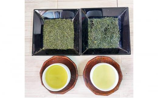 静岡 本山茶 2種 飲み比べセット（浅蒸し100g・深蒸し100g） オススメお茶【お茶 緑茶 茶葉 日本茶 静岡茶 静岡県産 】