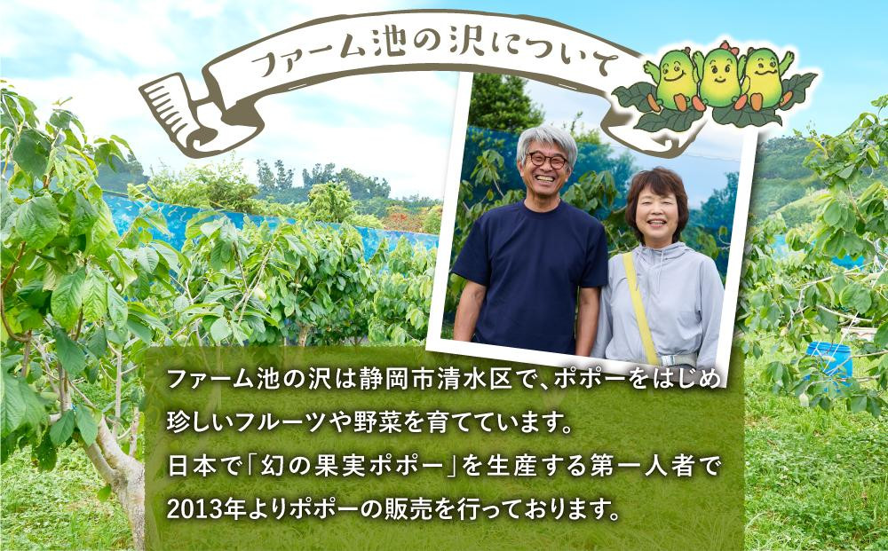 【2026年9月中旬頃より発送 受付締切9月20日】ポポー 約1kg【受取日事前打合せ可能な方限定】【配送不可：離島】幻の果実 レア フルーツ ポポー 健康 美容 美肌 ファーム池の沢 静岡市◇