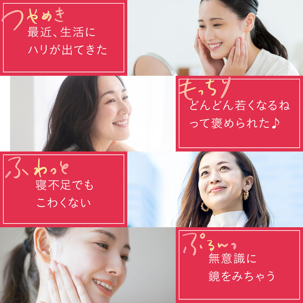 たっぷり贅沢 コラーゲン サプリ ヒアルロン酸 プラセンタ ビタミンC 配合 国内製造  6袋（6ヶ月分）