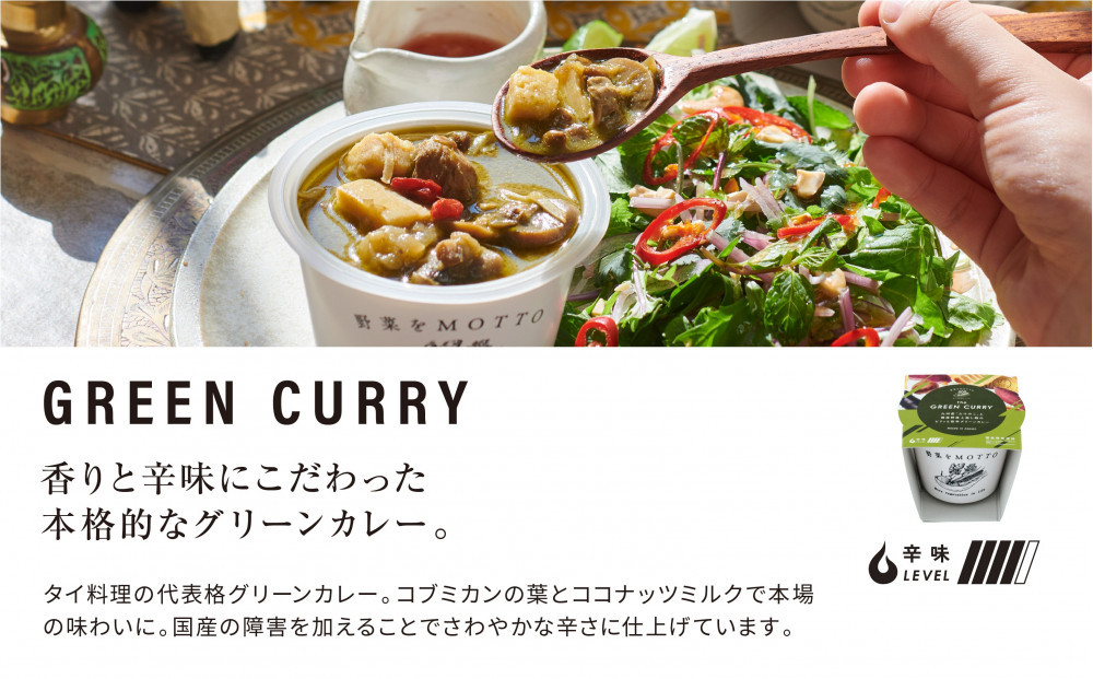 レンジで1分 野菜をMOTTO スープ カレー 3種 6個セット レトルト インスタント 国産 ダイエット ベジMOTTOスープ  具だくさん 時短 手軽◆