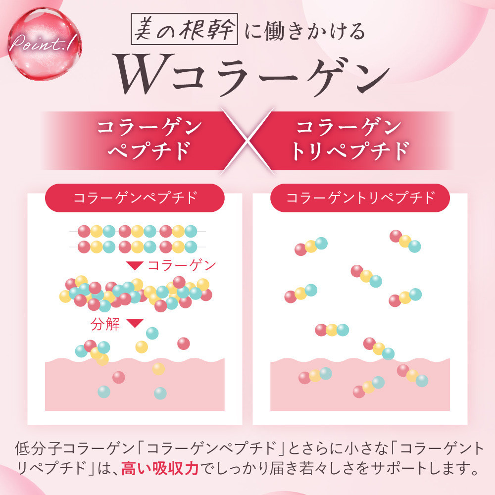 たっぷり贅沢 コラーゲン サプリ ヒアルロン酸 プラセンタ ビタミンC 配合 国内製造  6袋（6ヶ月分）