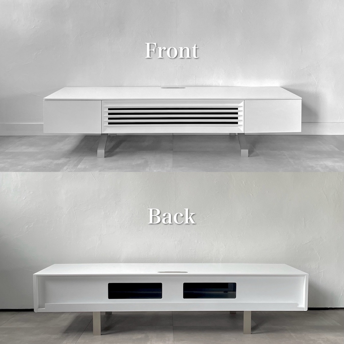 松永工房 MASTER PIECE テレビボードN180 ホワイトカラー モダンテイスト シンプルデザイン 木製 テレビ台 ローボード キャビネット リビングインテリア ラグジュアリー マスターピース【配送不可：沖縄・離島】