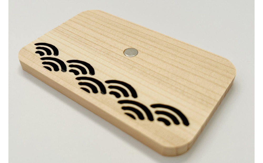 静岡ヒノキの御朱印帳と駿府城マグネット ～家康公ゆかりのまちから～□