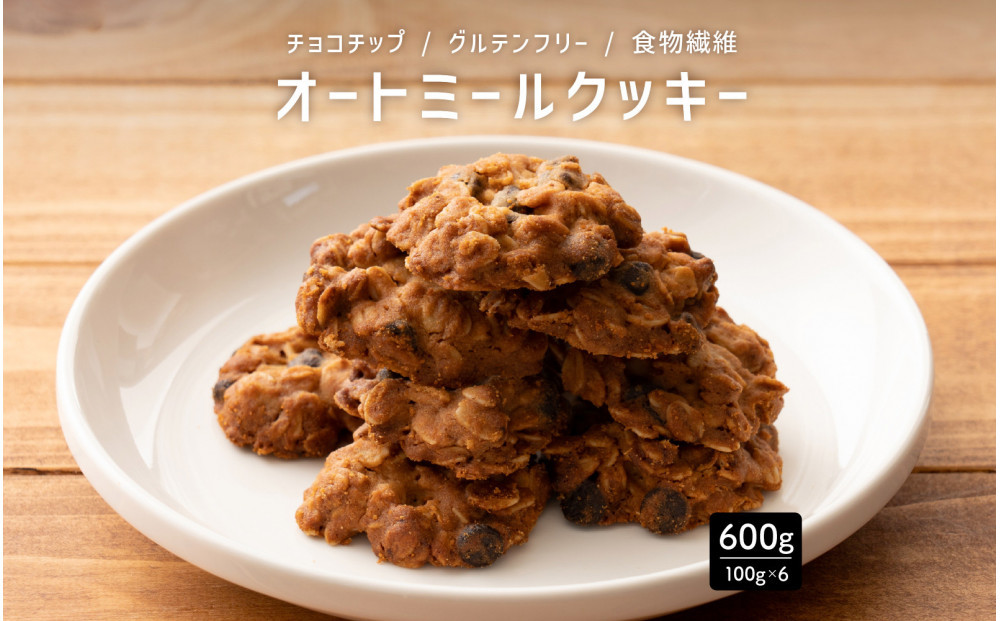 オートミールクッキー チョコチップ 600g(100g×6袋)