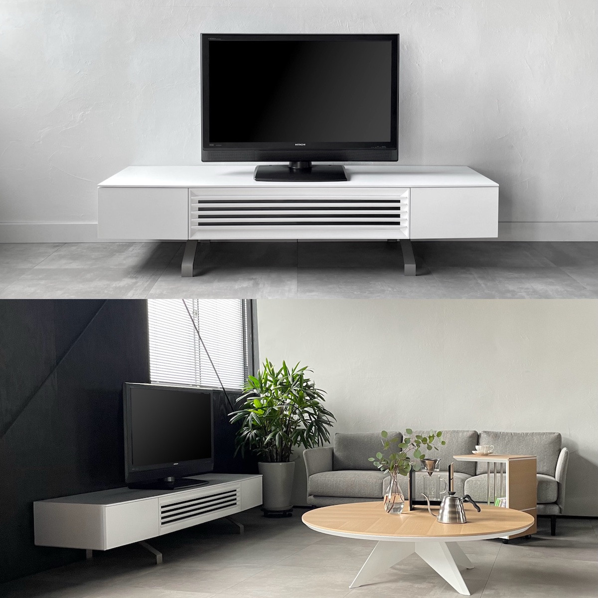 松永工房 MASTER PIECE テレビボードN180 ホワイトカラー モダンテイスト シンプルデザイン 木製 テレビ台 ローボード キャビネット リビングインテリア ラグジュアリー マスターピース【配送不可：沖縄・離島】