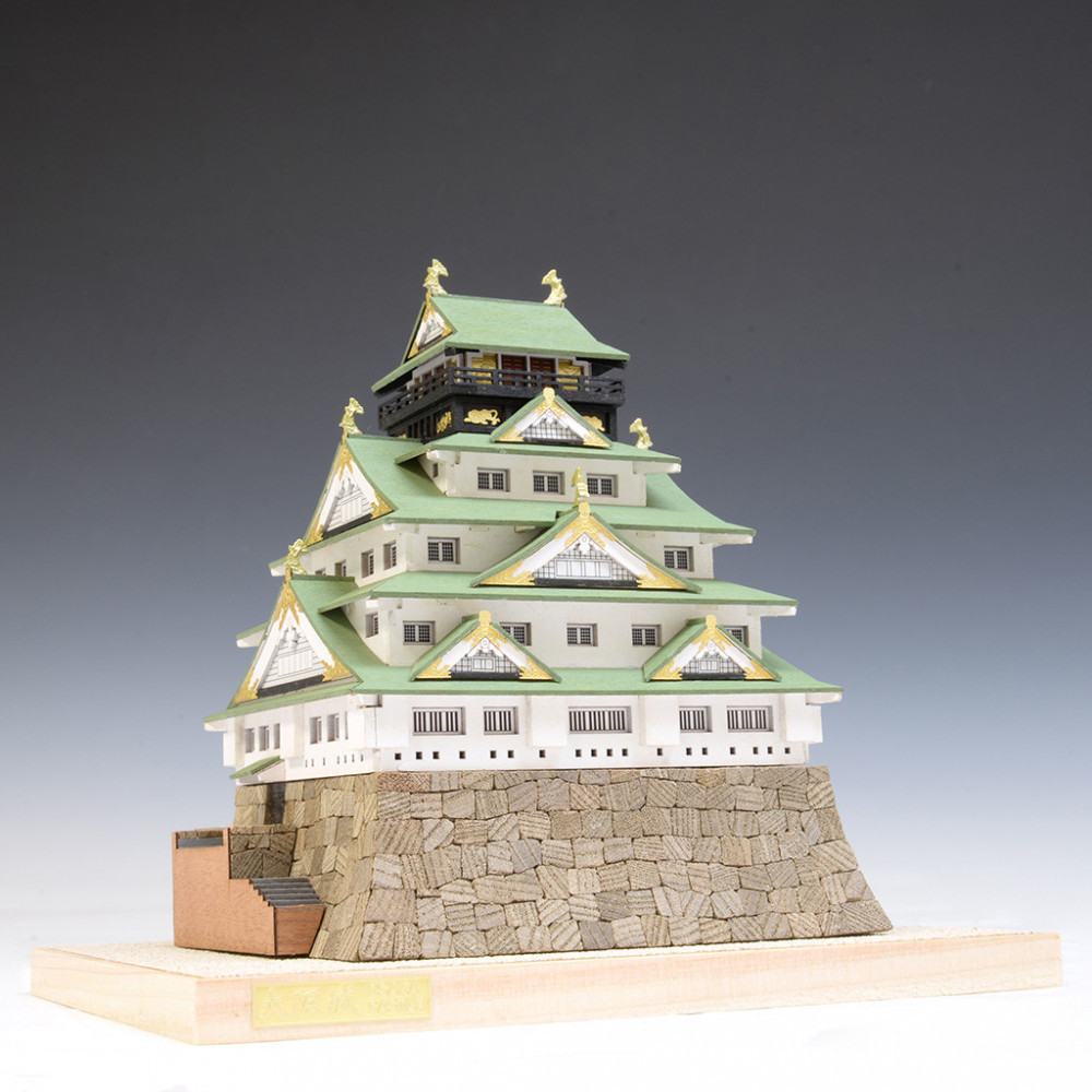 ウッディジョー　1/400 大阪城　木製模型キット