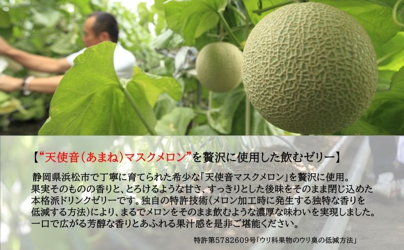 天使音（あまね）マスクメロン飲むゼリー 145g×6個 フルーツ 果物 メロン 静岡県 浜松市 高級 ゼリー