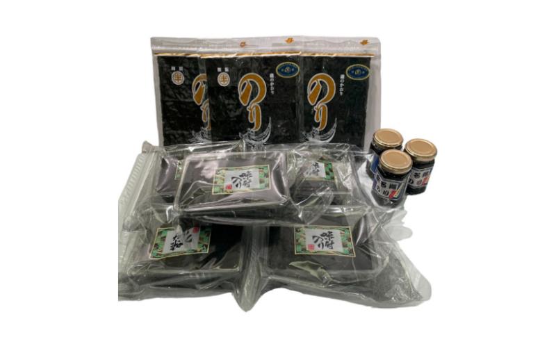 〈丸半堀江商店〉毎日の食卓応援 焼き海苔・味付けのり・浜名湖のりセット 味付け 魚貝類 乾物