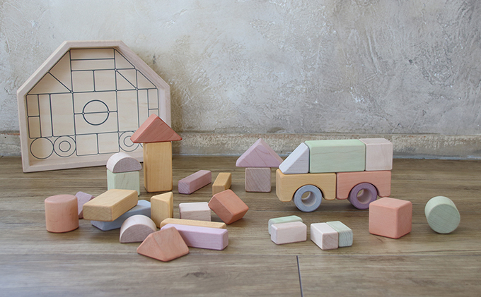 エドインター つみきのいえＬ 日本産 知育玩具 木製玩具