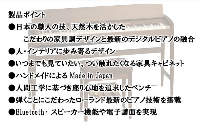 【Roland】電子ピアノ KF-10-KW/ウォールナット【設置作業付き】【配送不可：北海道/沖縄/離島】