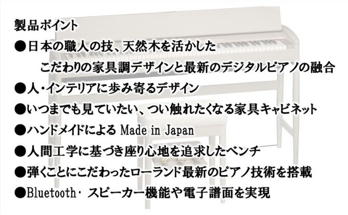 【Roland】電子ピアノ KF-10-KS/シアーホワイト【設置作業付き】【配送不可：北海道/沖縄/離島】