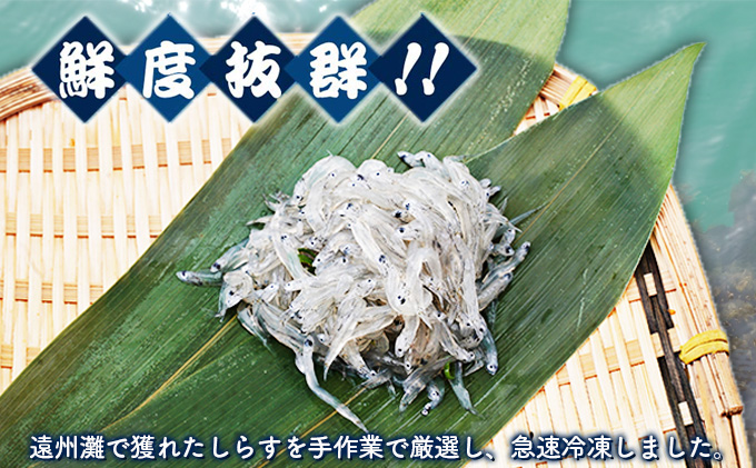 【数量限定】浜松生しらす（冷凍）100g×4パック