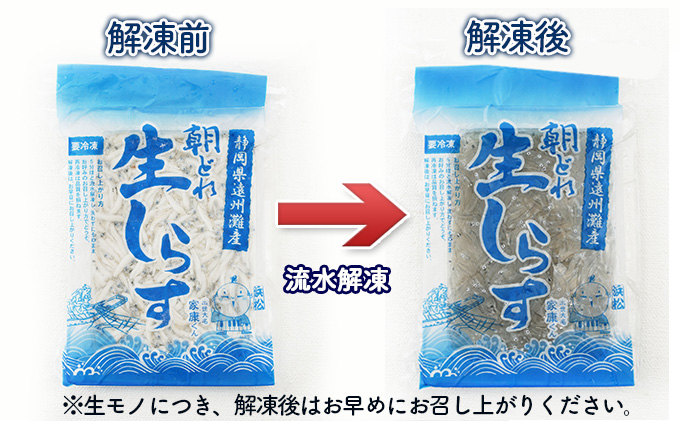 【数量限定】浜松生しらす（冷凍）100g×4パック