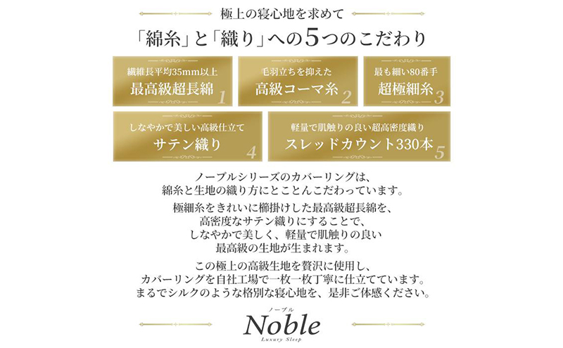 日本製 超長綿100% シルクのような艶 ボックスシーツ クイーンサイズ ブラック 「ノーブル」