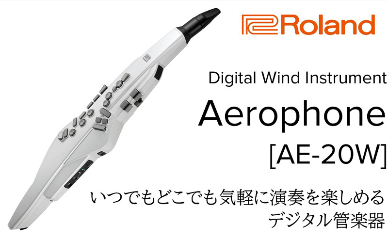 【Roland】電子管楽器/Aerophone AE-20W(パールホワイト)【配送不可：離島】 雑貨 日用品 