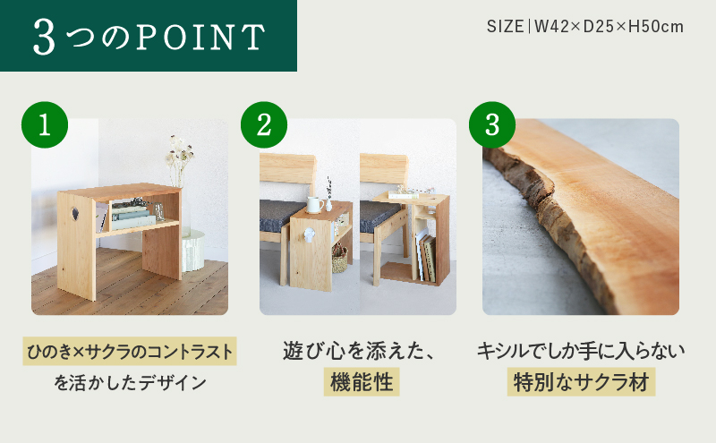 【2026年2月より順次発送】XYL（オーガニックファニチャー・キシル）サイドテーブル A【配送不可：沖縄・離島】 雑貨 日用品 