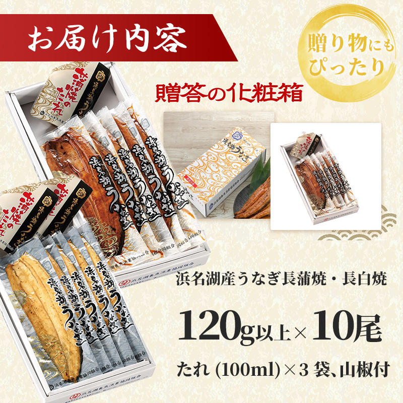 うなぎ 浜名湖 国産 うなぎ蒲焼 ＆ 白焼 計10尾 小分け 詰め合わせ 鰻 蒲焼 白焼き 食べ比べ 浜名湖うなぎ 浜名湖産 国産うなぎ 惣菜 おかず ギフト 贈答 贈答品 土用の丑の日 丑の日 真空パック 冷蔵 冷蔵配送 静岡 静岡県 浜松市 配送不可：離島