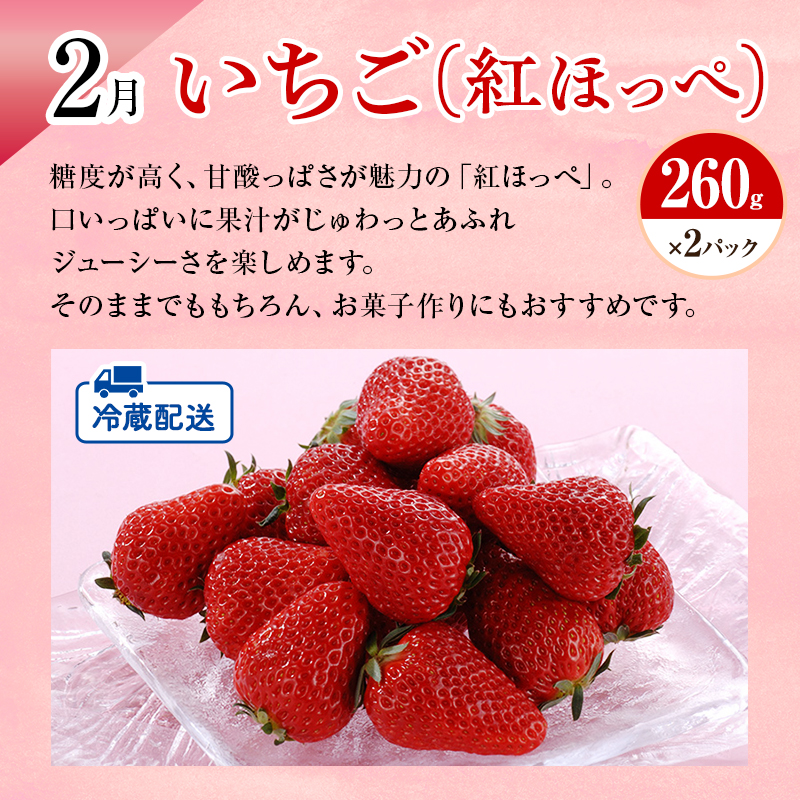 【2026年1月中旬より発送】 フルーツ 定期便 2ヶ月 三ヶ日みかん 紅ほっぺ フルーツ定期便 青島みかん みかん いちご 果物 旬のフルーツ 旬の果物 季節のフルーツ 静岡 静岡県 浜松市 2回 定期 【配送不可：離島】
