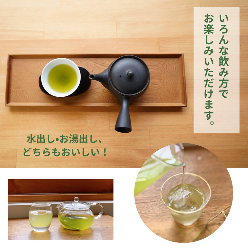 静岡茶の緑茶ティーバッグ静岡県産【特別栽培】水出し・お湯出し用（30ヶ入り×2袋セット）