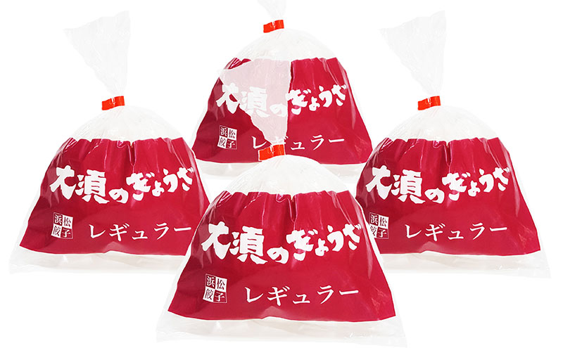 【定期便6回】浜松餃子 大須のぎょうざ『王道 浜松ぎょうざ（レギュラー味 ）』×4袋（1袋20個入、合計80個）