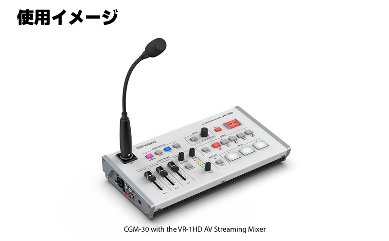 【Roland Pro A/V】グースネック型マイク/CGM-30【配送不可：離島】 コンデンサーマイク マイク Web会議 配信 シンプル 高品質 高音質 高感度 ローランド 浜松市