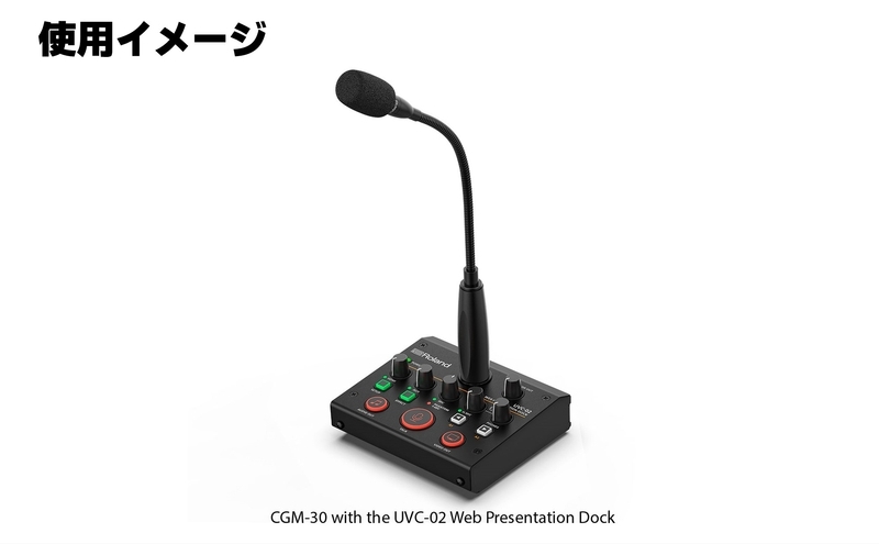 【Roland Pro A/V】グースネック型マイク/CGM-30【配送不可：離島】 コンデンサーマイク マイク Web会議 配信 シンプル 高品質 高音質 高感度 ローランド 浜松市